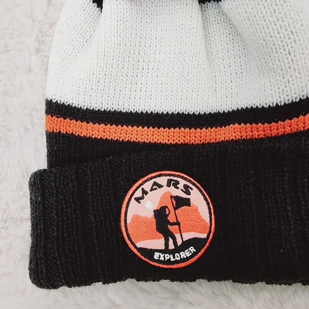 NEW American Needle Nordstrom Mars Explorer Pom Pom Beanie Chunky Knit Hat